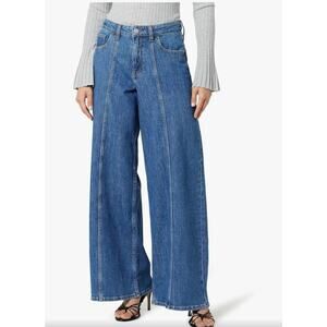 The Drop Women's Frida Relaxed Fit Jeans, Medium Indigo, Medium Indigo, Size 40